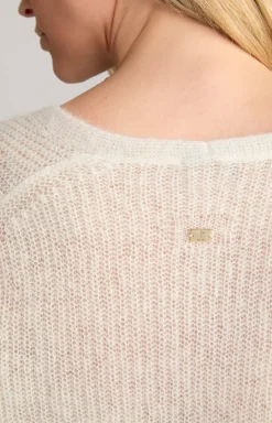 Alpaka-Mix-Pullover in Creme