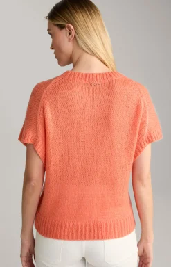 Alpaka-Mix-Pullover in Orange