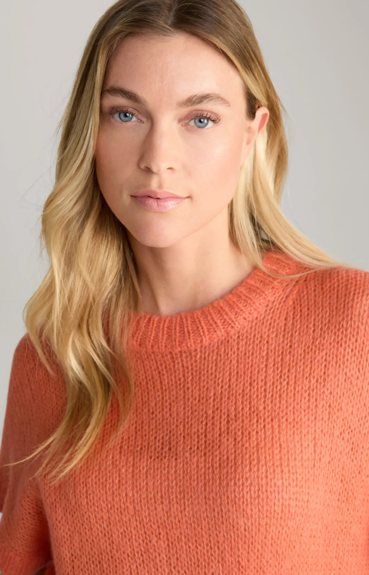 Alpaka-Mix-Pullover in Orange