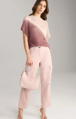 Alpaka-Mix-Pullover in Rosé/Dunkelrot