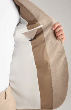 Anzug Damon-Gun in Beige strukturiert