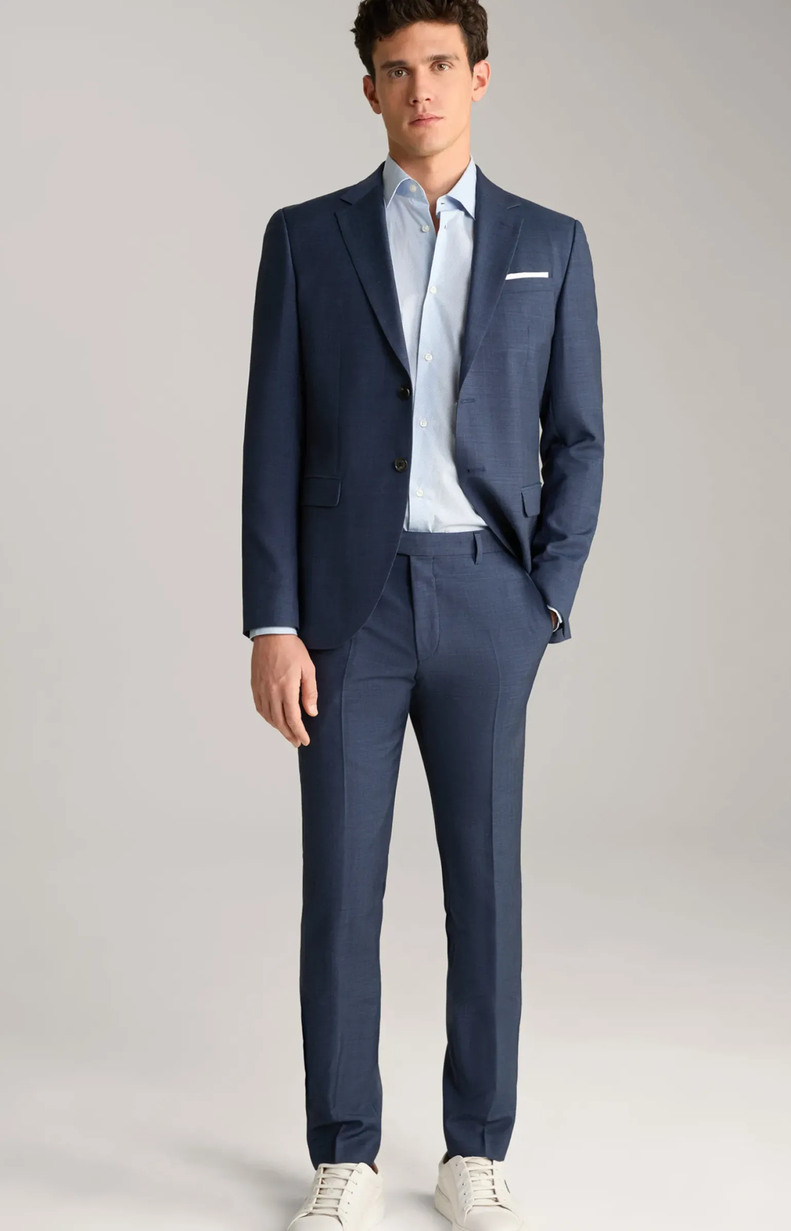 Anzug Damon-Gun in Dunkelblau strukturiert