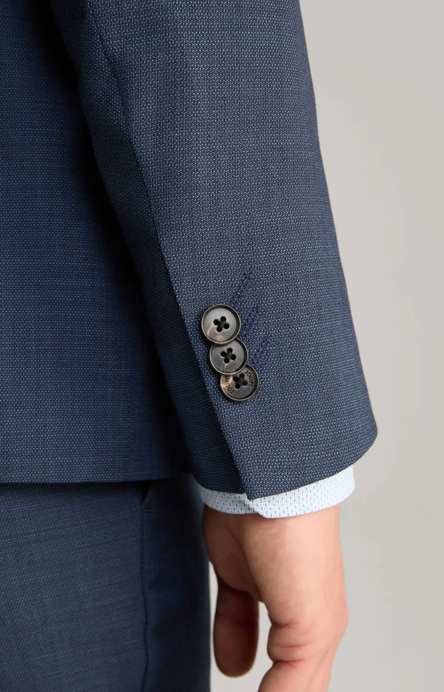 Anzug Damon-Gun in Dunkelblau strukturiert