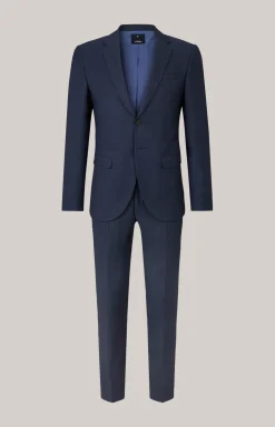 Anzug Damon-Gun in Dunkelblau strukturiert