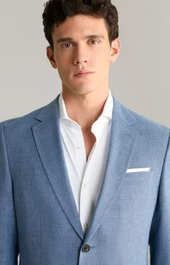 Anzug Damon-Gun in Hellblau strukturiert