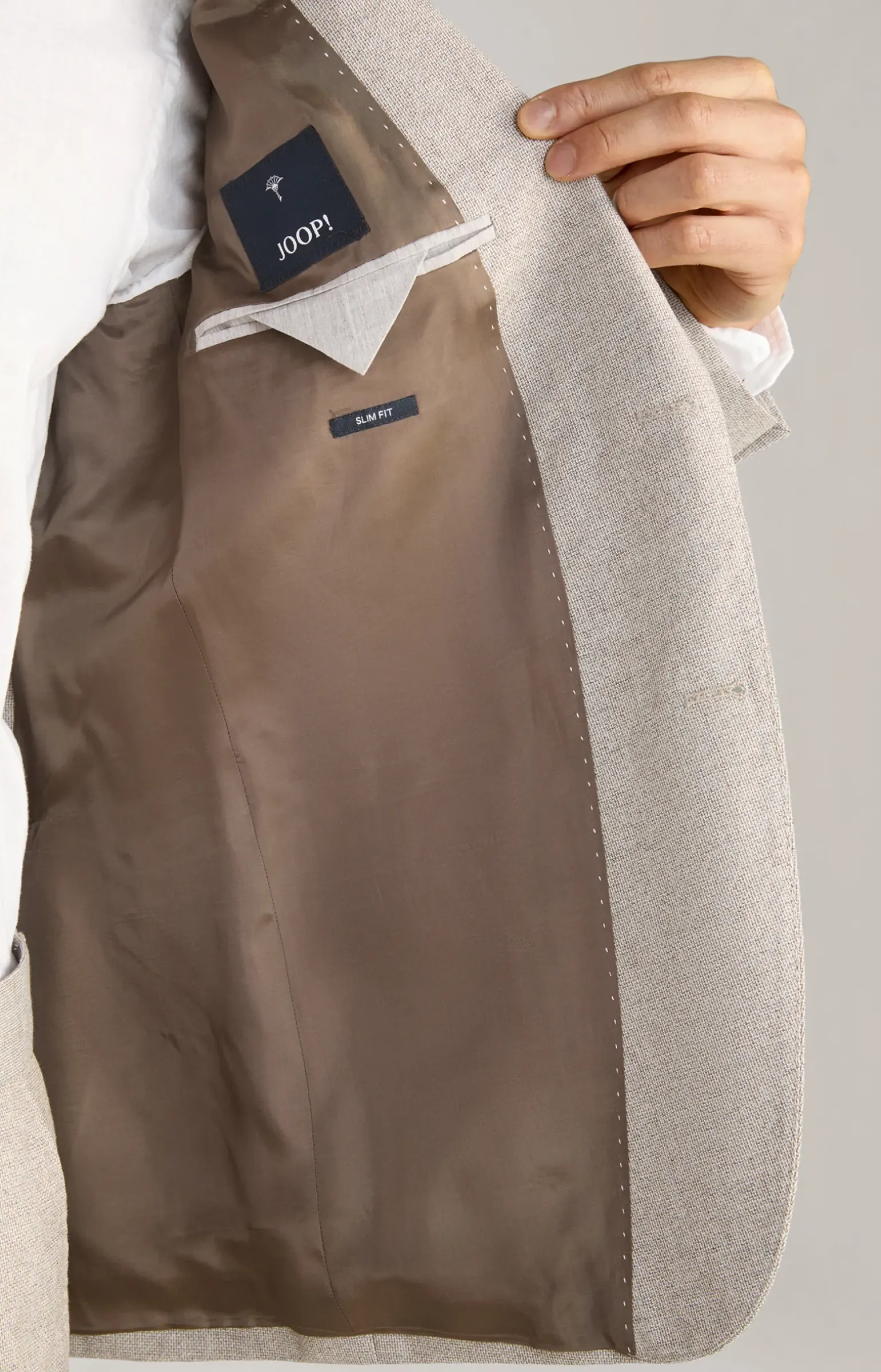 Anzug Howlin-Bennet in Hellbeige meliert