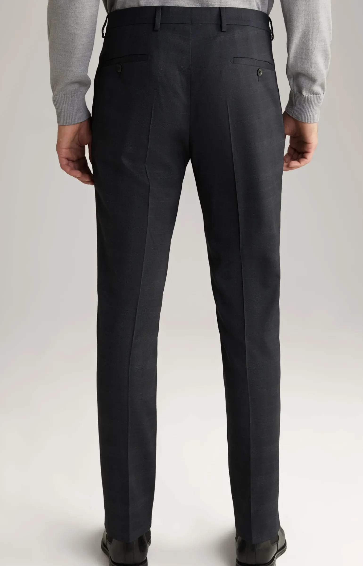 Anzughose Gun in Dunkelblau kariert