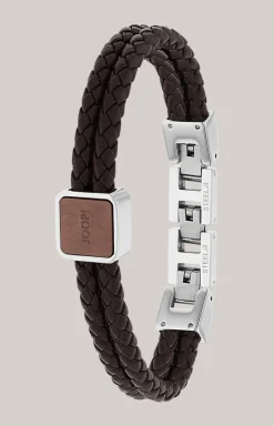 Armband in Silber/Braun