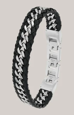 Armband in Silber/Schwarz