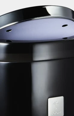 Badeimer mit Schwingdeckel Crystal Line in Anthrazit