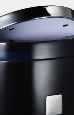 Badeimer mit Schwingdeckel Crystal Line in Dunkelblau