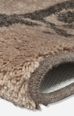 Badteppich JOOP! Logo Stripes in Sand, 70 x 120 cm