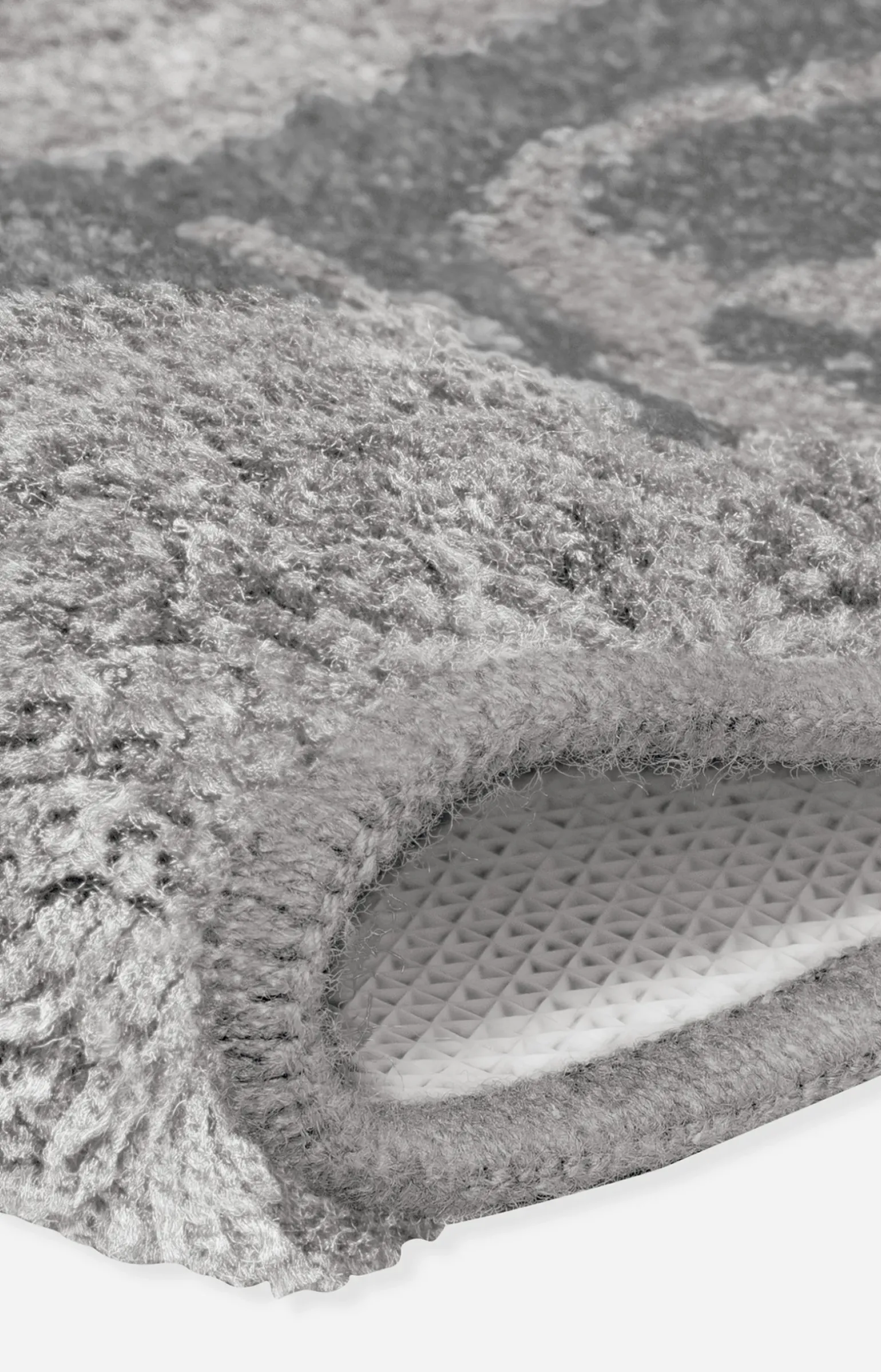 Badteppich JOOP! Logo Stripes in Platin, 70 x 120 cm