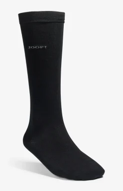 Basic Soft Cotton Kniestrümpfe in Schwarz