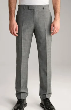 Baukasten-Anzughose Brad in Anthrazit strukturiert