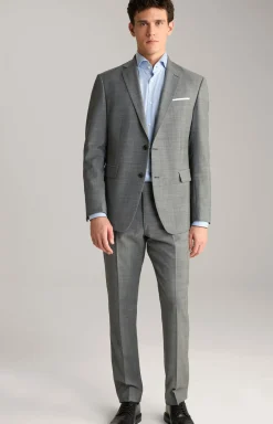 Baukasten-Anzughose Brad in Anthrazit strukturiert