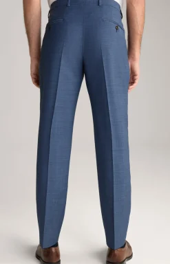 Baukasten-Anzughose Brad in Blau strukturiert