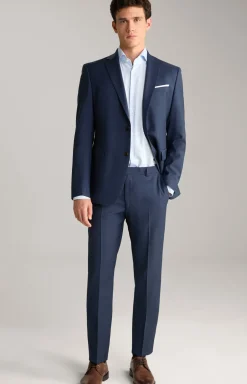 Baukasten-Anzughose Brad in Navy strukturiert