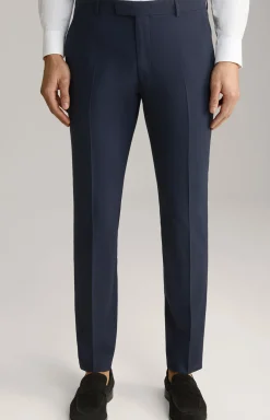 Baukasten-Anzughose Gun in Navy strukturiert