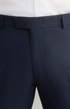 Baukasten-Anzughose Gun in Navy strukturiert