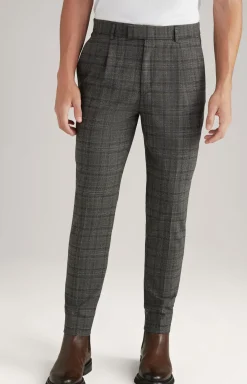 Baukasten-Hose Bird in Grau kariert