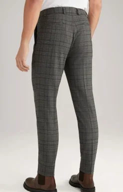 Baukasten-Hose Bird in Grau kariert