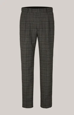 Baukasten-Hose Bird in Grau kariert