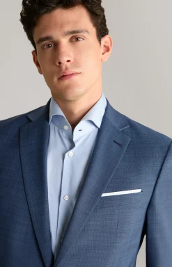 Baukasten-Sakko Finch in Dunkelblau strukturiert