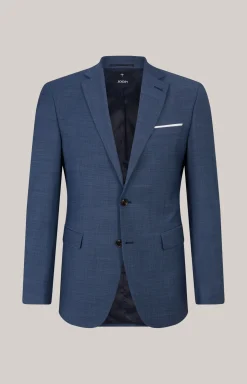 Baukasten-Sakko Finch in Dunkelblau strukturiert