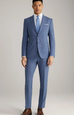 Baukasten-Sakko Herby in Blau strukturiert