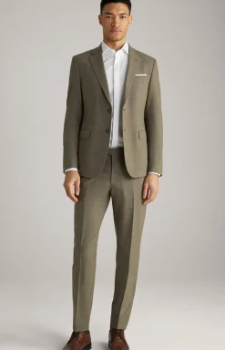 Baukasten-Sakko Herby in Olivgrün strukturiert