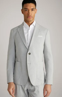 Baukasten-Sakko Hoverest in Hellgrau meliert