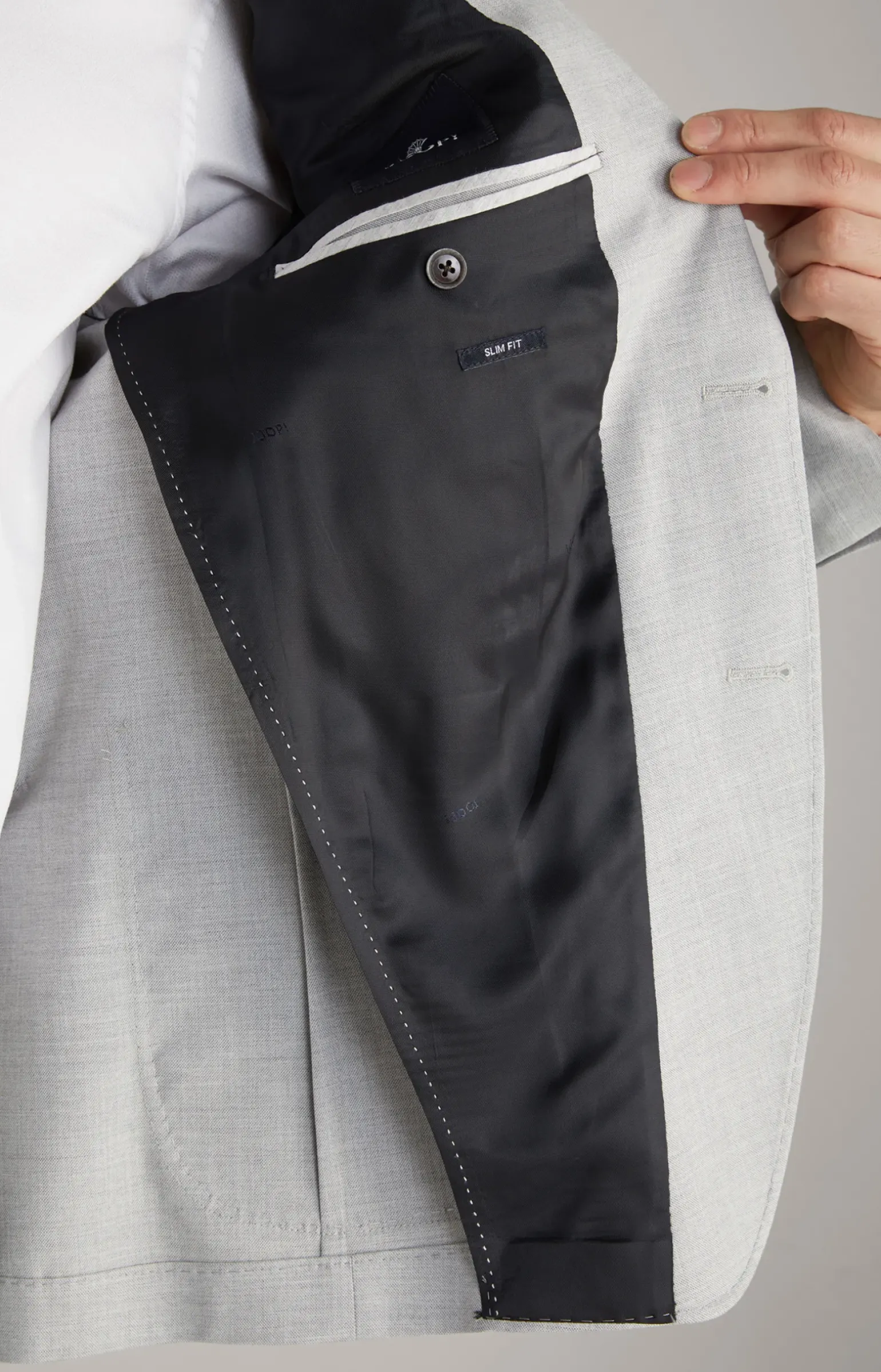 Baukasten-Sakko Hoverest in Hellgrau meliert