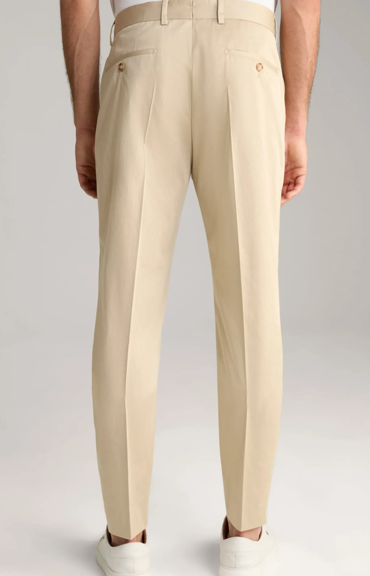 Baumwoll-Baukasten-Hose Bennet in Beige
