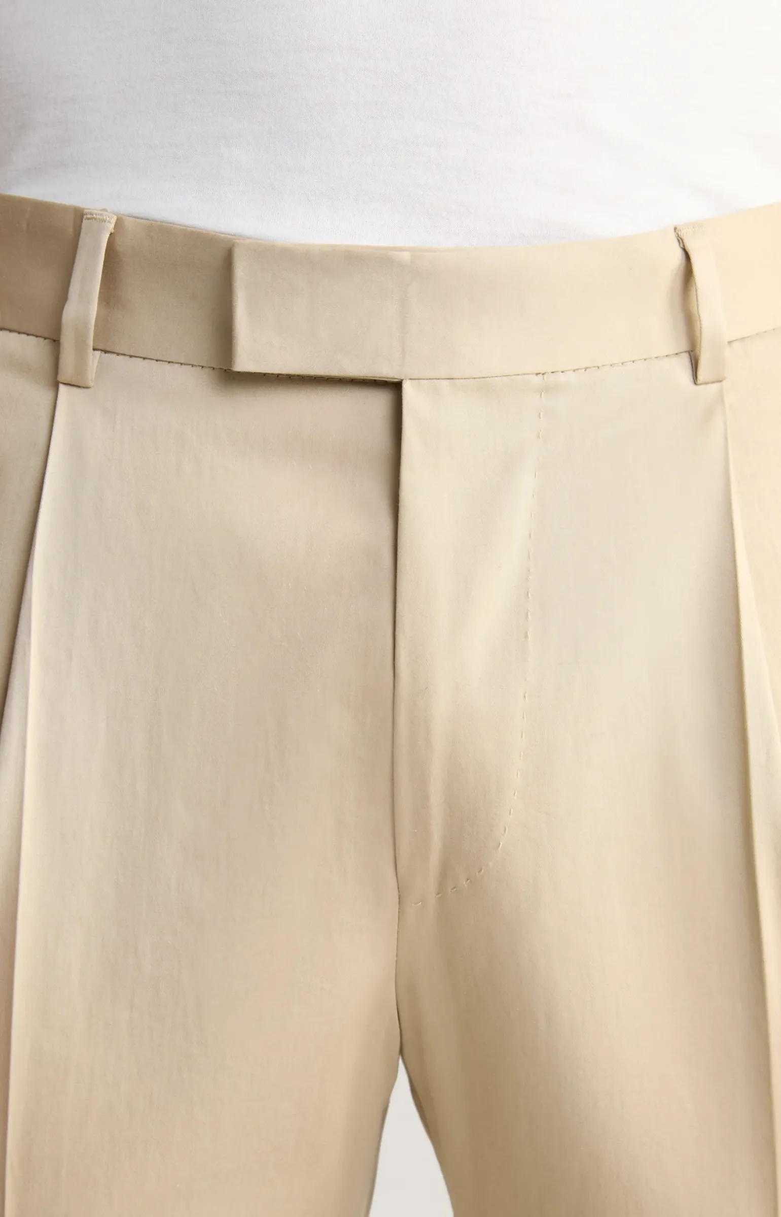 Baumwoll-Baukasten-Hose Bennet in Beige