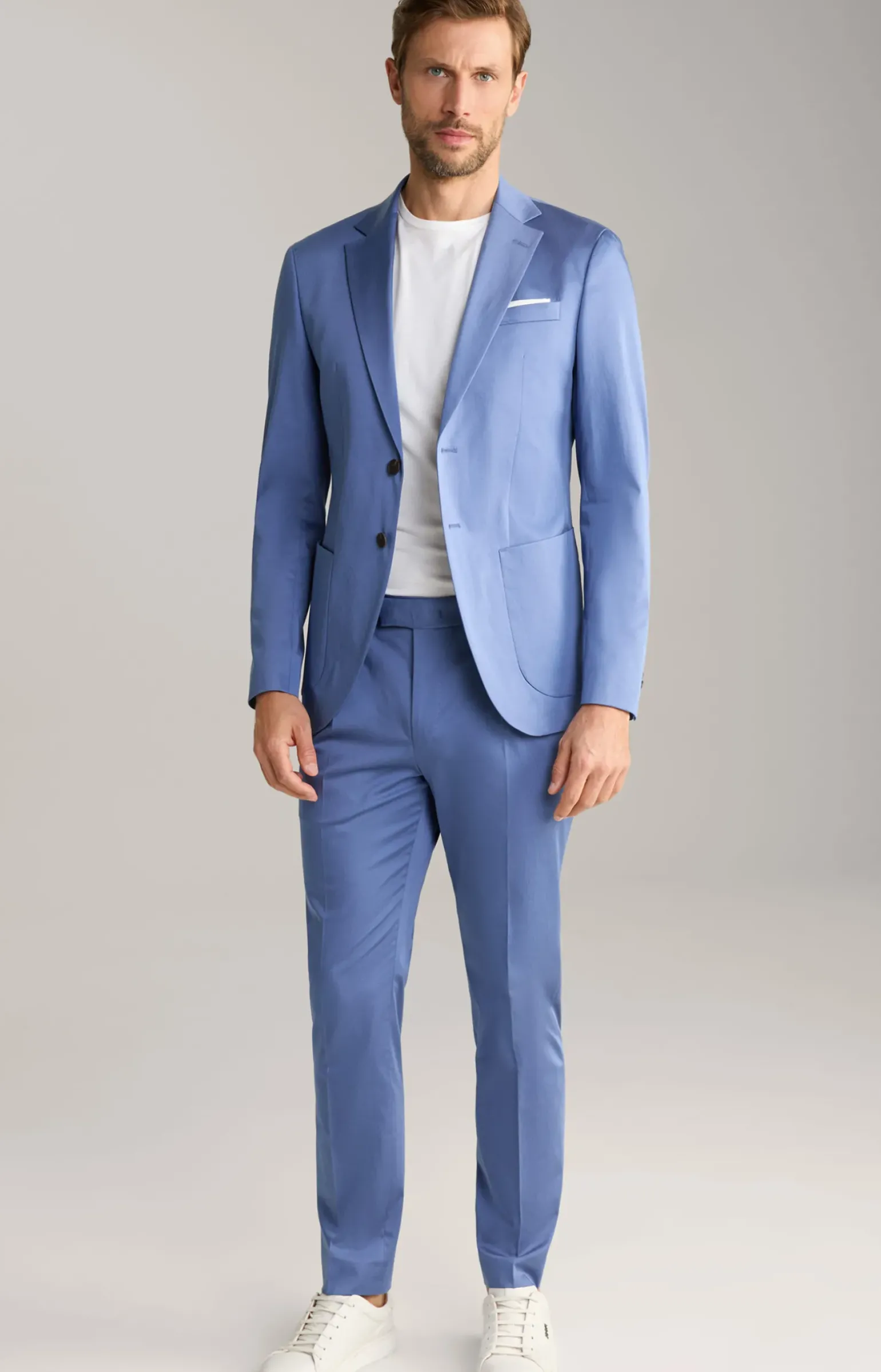 Baumwoll-Baukasten-Hose Bennet in Hellblau