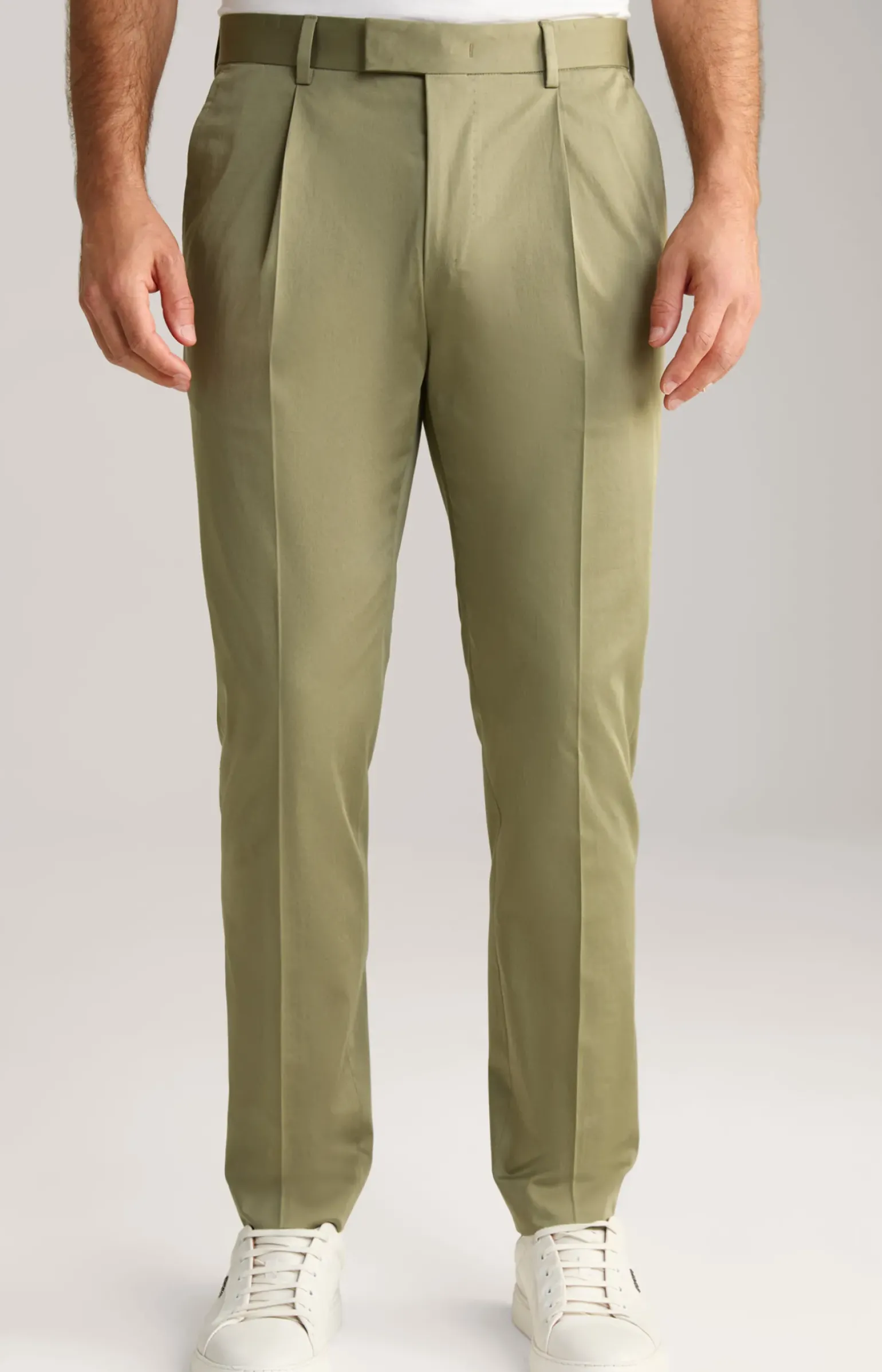 Baumwoll-Baukasten-Hose Bennet in Oliv