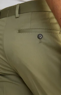Baumwoll-Baukasten-Hose Bennet in Oliv