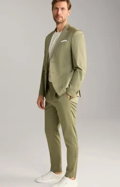 Baumwoll-Baukasten-Sakko Dash in Oliv