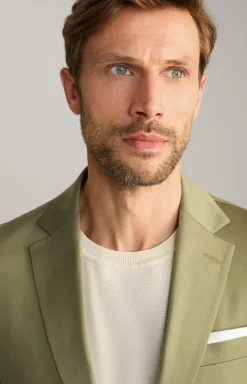 Baumwoll-Baukasten-Sakko Dash in Oliv