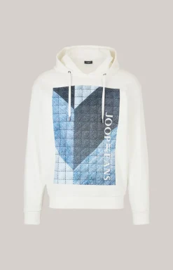 Baumwoll-Hoodie Spike in Offwhite