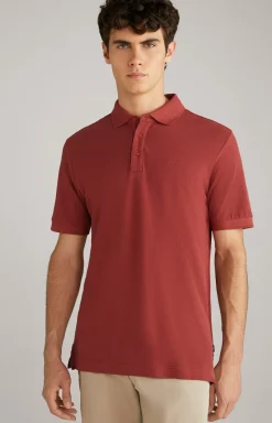 Baumwoll-Poloshirt Primus in Rost