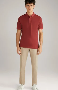 Baumwoll-Poloshirt Primus in Rost