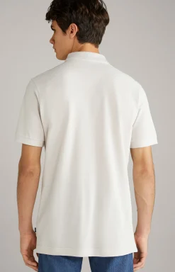 Baumwoll-Poloshirt Primus in Offwhite