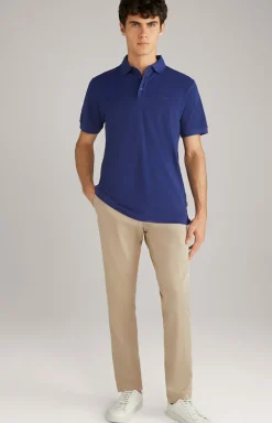 Baumwoll-Poloshirt Primus in Navy