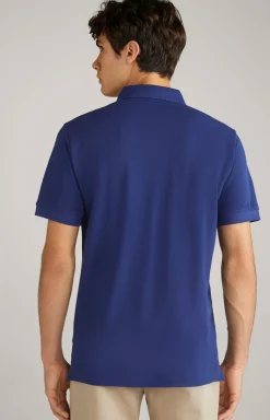 Baumwoll-Poloshirt Primus in Navy