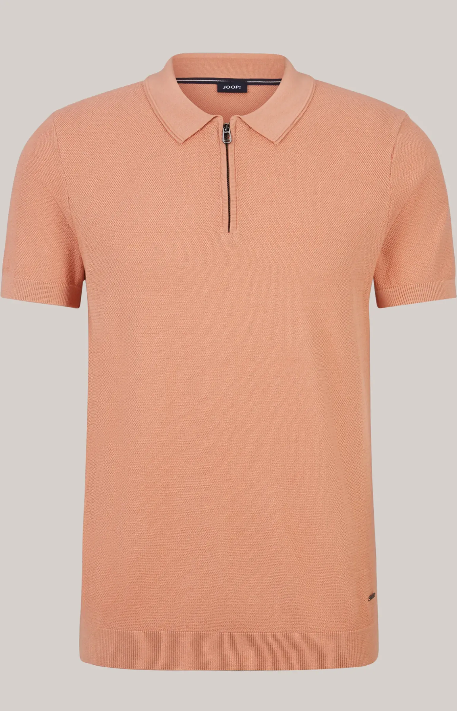Baumwoll-Poloshirt Vancro in Apricot