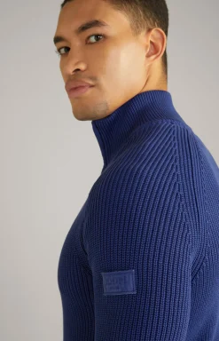Baumwoll-Pullover Henricus in Blau
