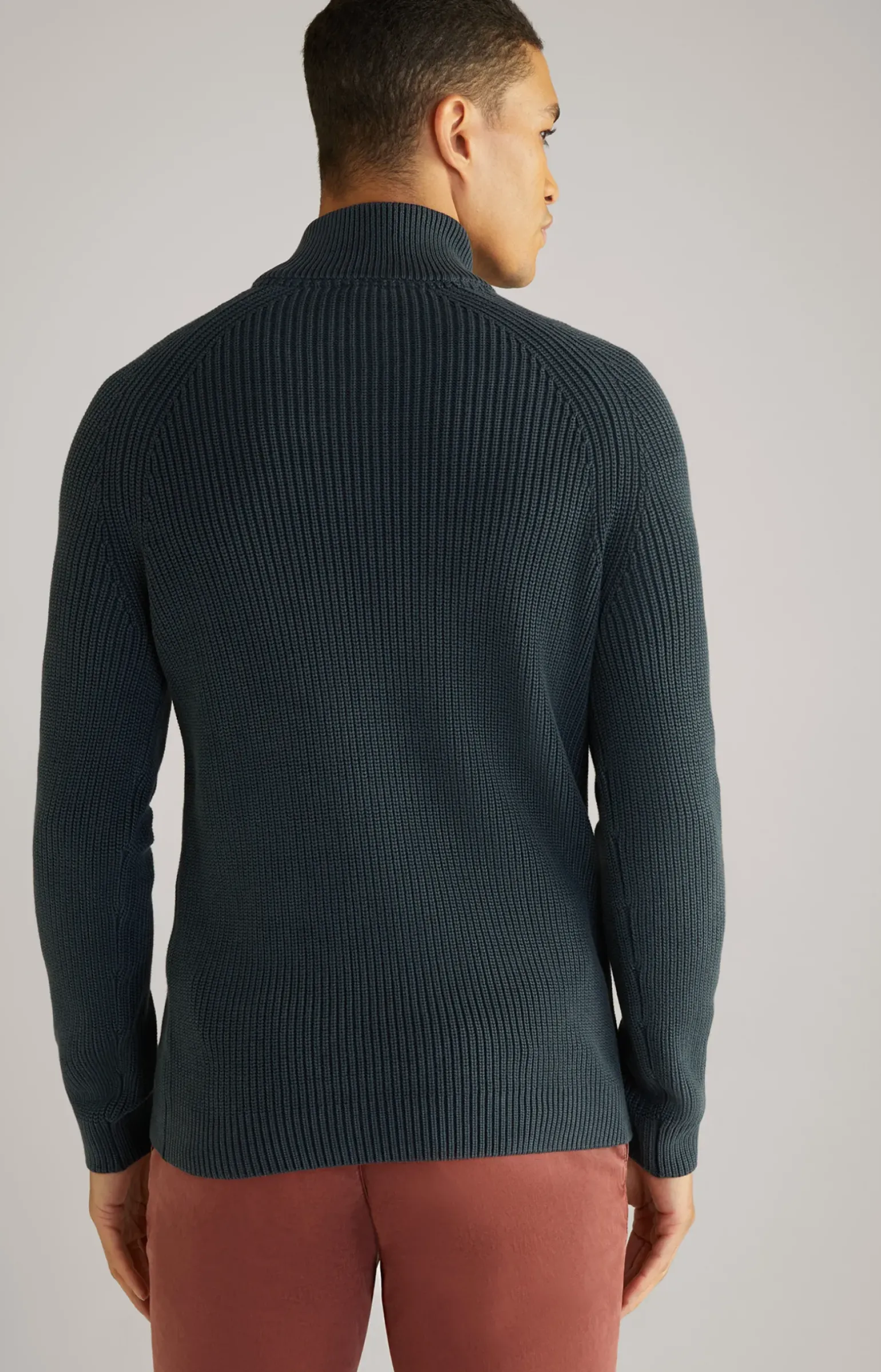 Baumwoll-Pullover Henricus in Dunkelblau