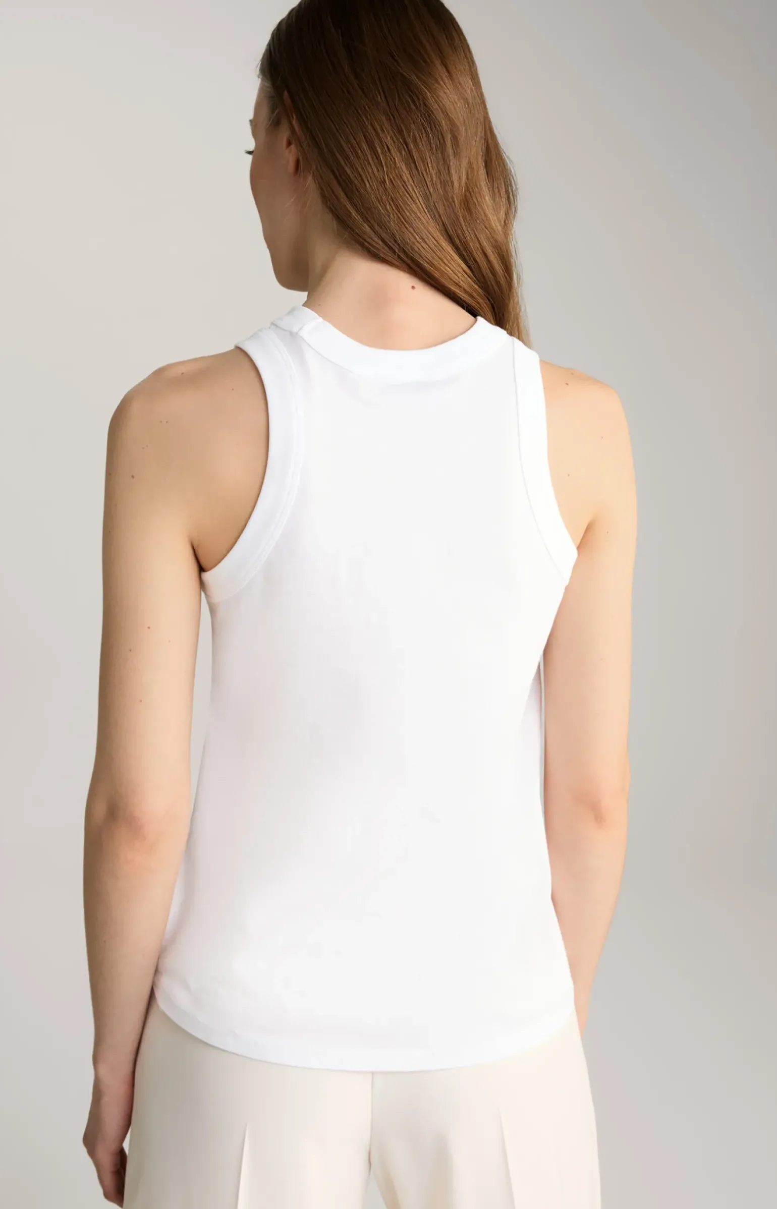 Baumwoll-Tanktop in Weiß